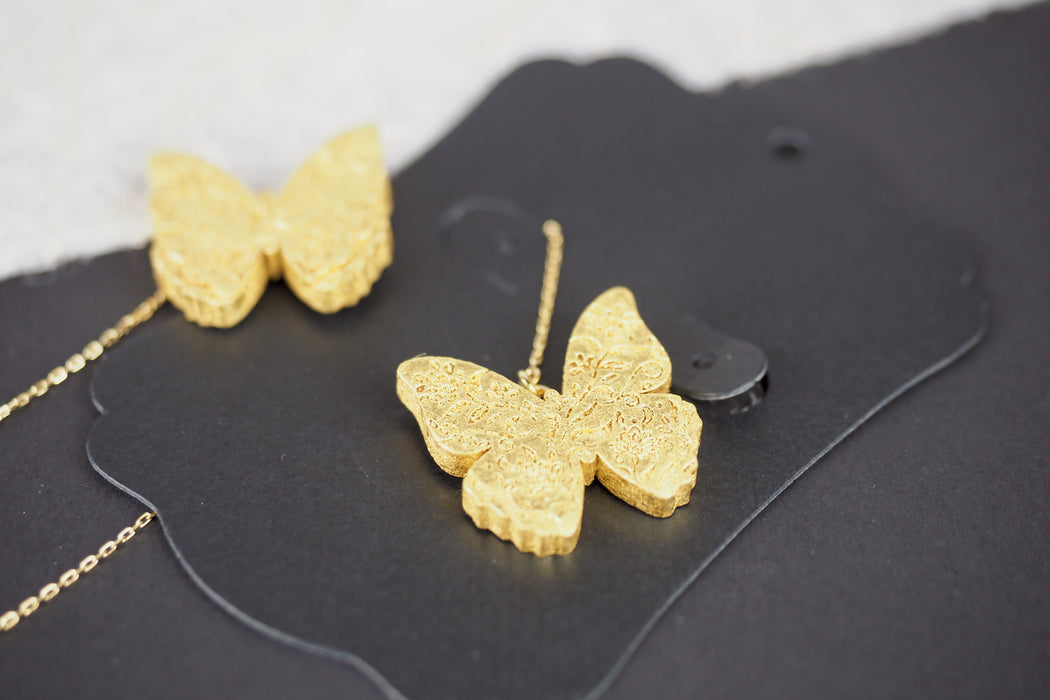 Hakuichi - Pierced earrings - Butterfly