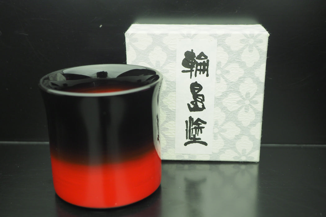 Wajima-Nuri Japan Lacquerware Cup with Red Gradation - Medium