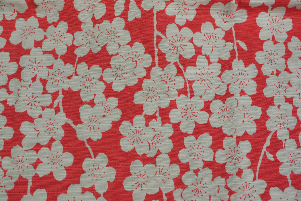 "Furoshiki" Wrapping Cloth - Isa monyo Reversible | Weeping Cherry Tree Pink/Green (100cm x 100cm)