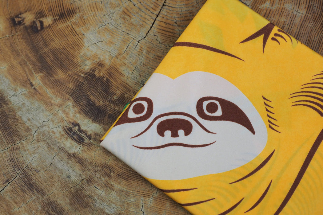 "Furoshiki" Wrapping Cloth - Hanging Cochae Water-Repellent | Sloth Yellow (70cm x70cm)