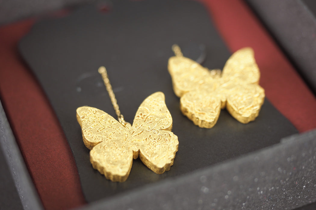 Hakuichi - Pierced earrings - Butterfly