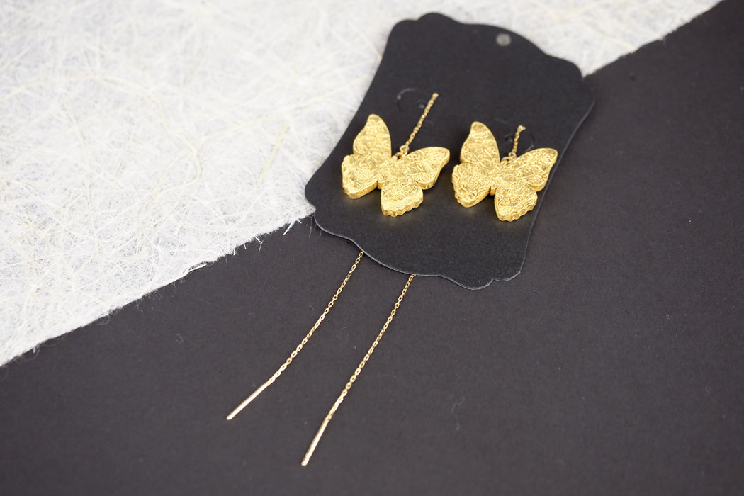 Hakuichi - Pierced earrings - Butterfly